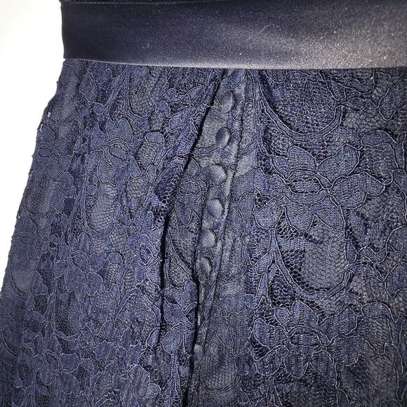 Morilee by Madeline Gardner Blue Lace Formal Dress Sz 24 Homecoming Prom Wedding - Picture 4 of 13